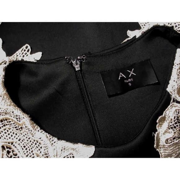 AX Paris Black Bodycon w/ Cream Lace Panel - Picture 13 of 16